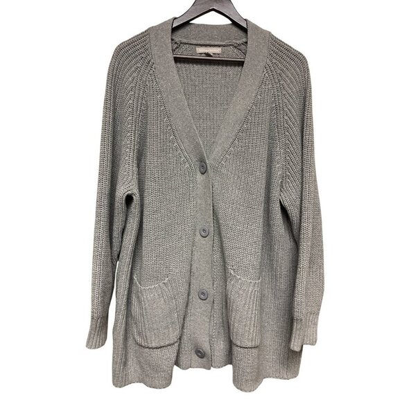 Women Within Women's Grey Knit Button Close Cardigan Sweater Plus  26/26 26 28 - Picture 1 of 9